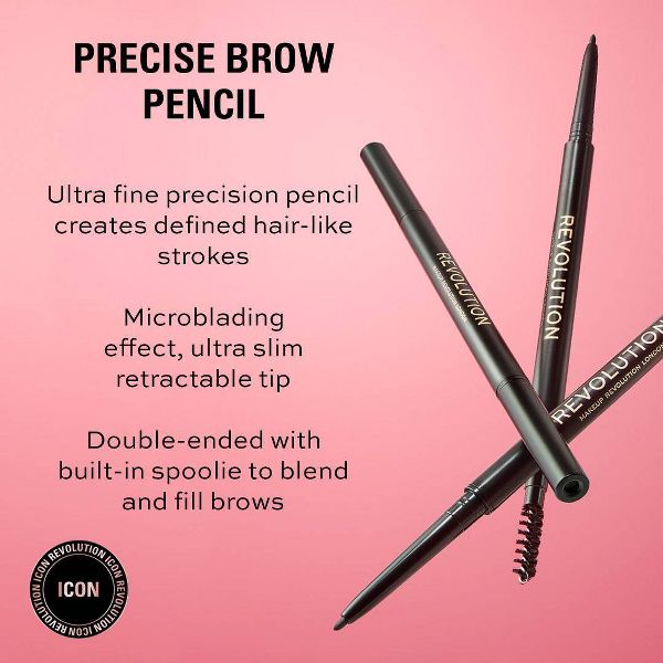 REVOLUTION Precise Brow Pencil - Cool Medium Brown, 0.001 oz-5057566082365-LR-361853-7-LR eShop