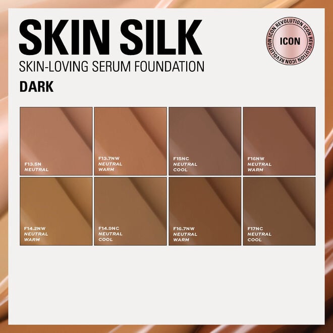 REVOLUTION Skin Silk Radiant Satin Serum Foundation - F13.7NW-5057566855389-LR-361209-3-LR eShop