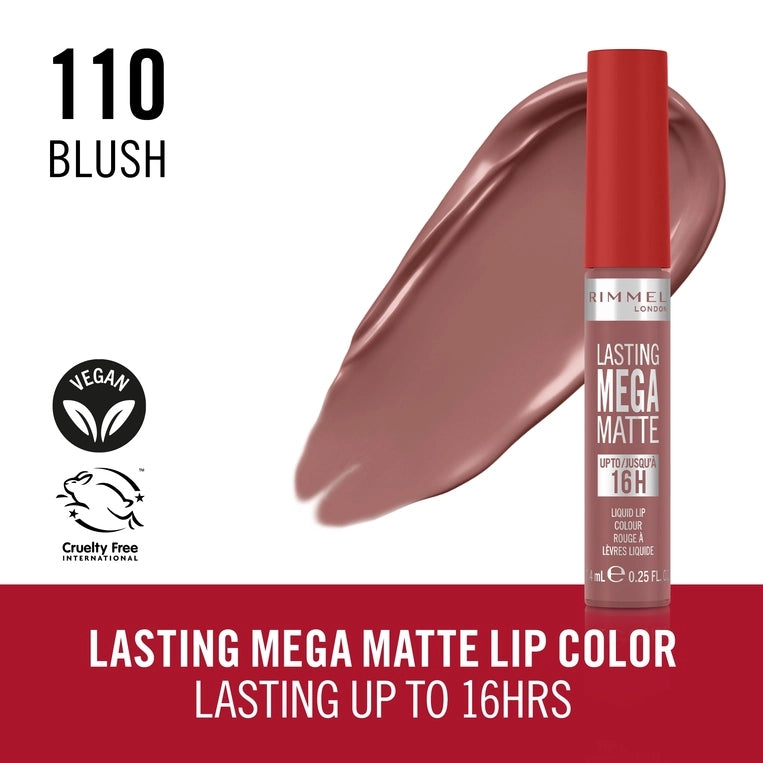 Rimmel London Lasting Mega Matte Liquid Lipstick - 110 Blush-3616306163065-LR-356471-3-LR eShop