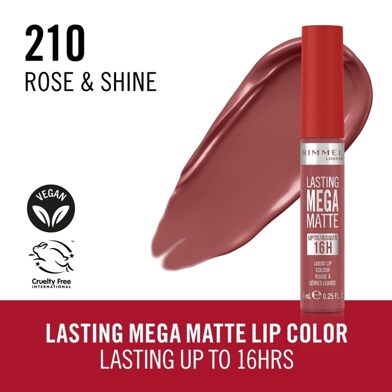 Rimmel London Lasting Mega Matte Liquid Lipstick - 210 Rose & Shine-3616306163072-LR-356472-3-LR eShop