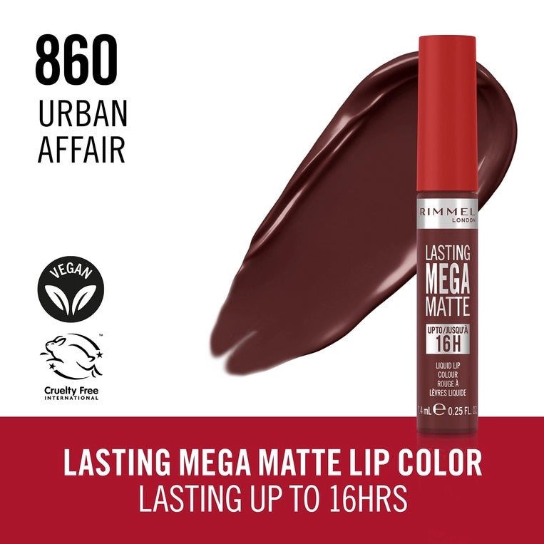 Rimmel London Lasting Mega Matte Liquid Lipstick - 860 Urban Affair-3616306162969-LR-356462-3-LR eShop
