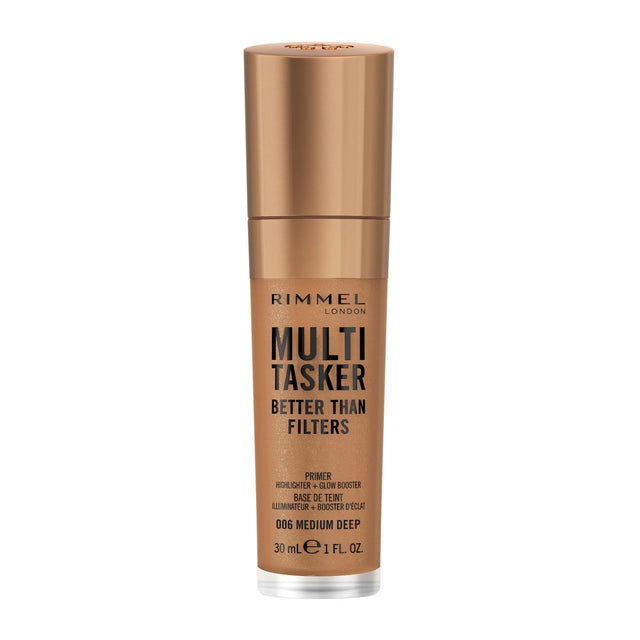 Rimmel London Multi Tasker Better Than Filters 3-in-1 Primer, Highlighter + Glow Booster - 006 Medium Deep-3616305400994-LR-356456-1-LR eShop