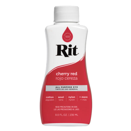 Rit All Purpose Liquid Fabric Dye - Cherry Red, 8 oz-885967882308-LR-301370-1-LR eShop