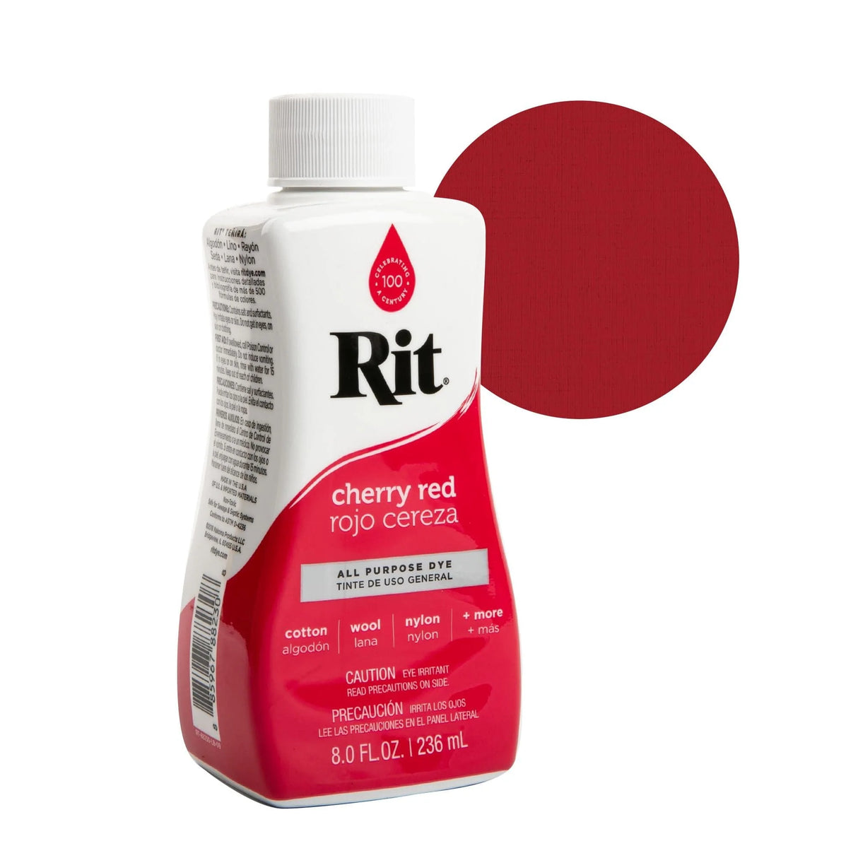 Rit All Purpose Liquid Fabric Dye - Cherry Red, 8 oz-885967882308-LR-301370-2-LR eShop