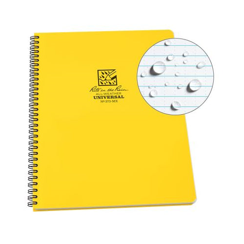 Rite in the Rain Weatherproof Side Spiral Notebook - Universal Pattern, 8.5" x 11"-632281373919-LR-333604-1-LR eShop