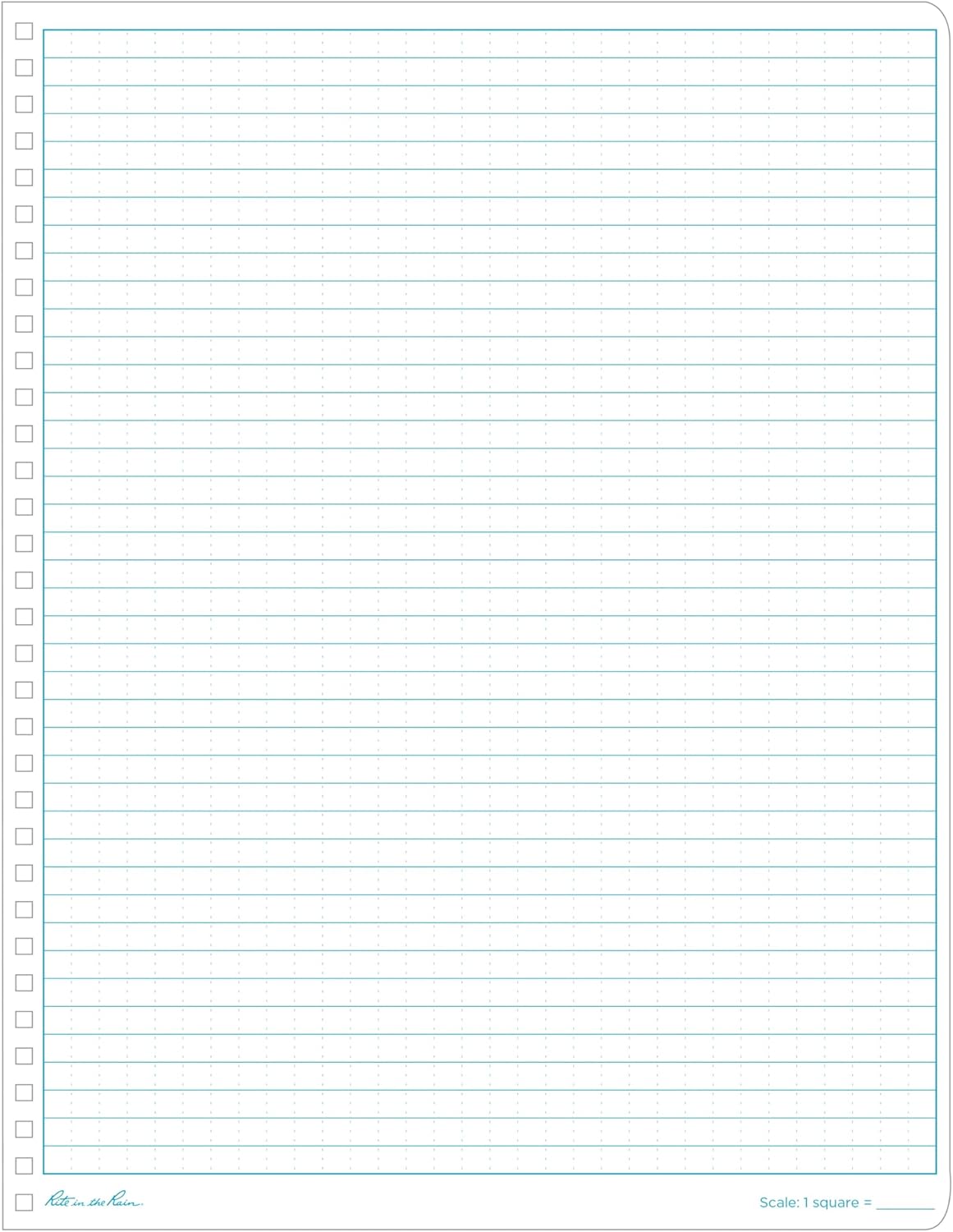 Rite in the Rain Weatherproof Side Spiral Notebook - Universal Pattern, 8.5" x 11"-632281373919-LR-333604-3-LR eShop