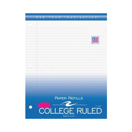 Roaring Spring College Ruled Filler Paper, 11"x8.5", 130 Sheets-070972839359-LR-324488-1-LR eShop