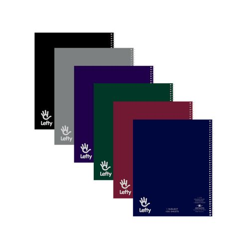 Roaring Spring Lefty 1-Subject Left-Handed Wirebound Notebook, 11" x 9", 100 sheets-070972135048-LR-324452-1-LR eShop