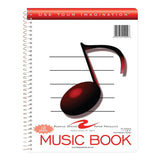 Roaring Spring Paper Wire Bound Notebook, 11" x 8.5" - 12 Staves of Music Lines, 32 sheets-070972150096-LR-324453-1-LR eShop