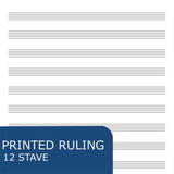 Roaring Spring Paper Wire Bound Notebook, 11" x 8.5" - 12 Staves of Music Lines, 32 sheets-070972150096-LR-324453-2-LR eShop