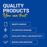 Royal Brites Fluorescent Pink Poster Board, 22" x 28"-071064233055-LR-327074-5-LR eShop