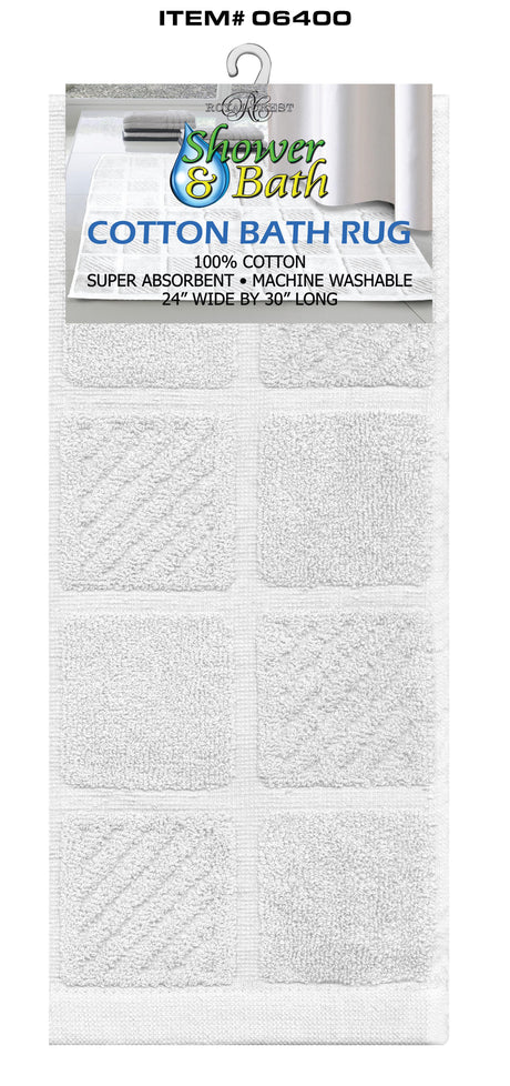 Royal Crest Cotton Bath Rug - White-748209064002-LR-292419-1-LR eShop