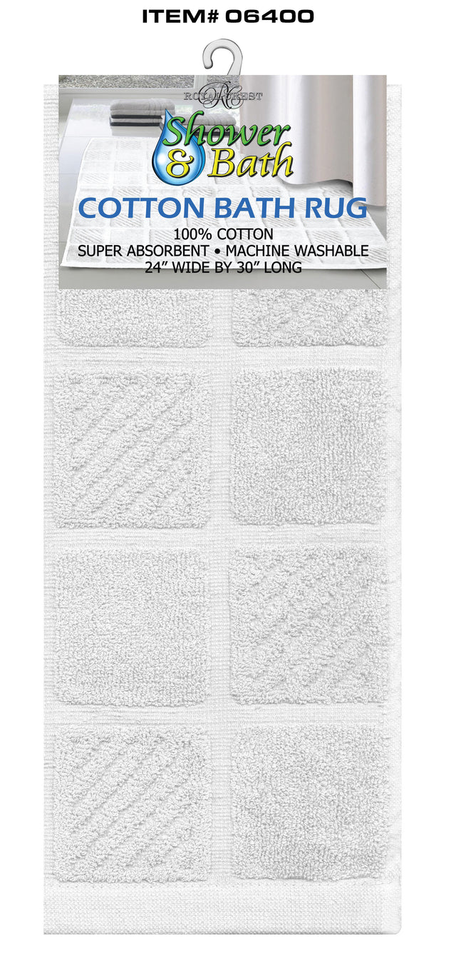 Royal Crest Cotton Bath Rug - White-748209064002-LR-292419-1-LR eShop
