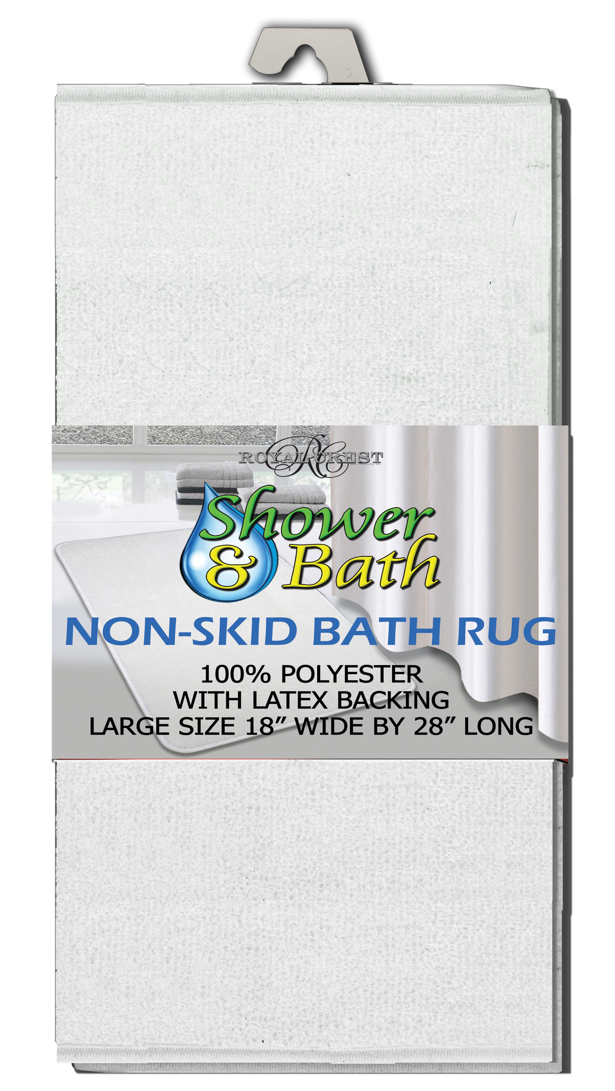 Royal Crest Polyester Bath Rug - White-748209064101-LR-352470-1-LR eShop