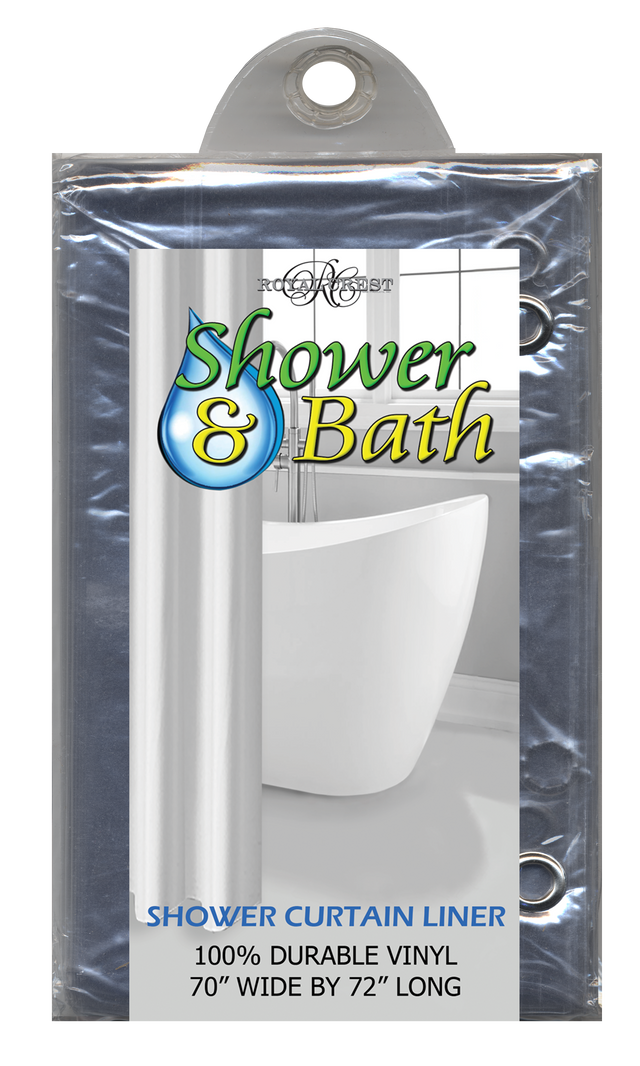 Royal Crest Shower Curtain Liner, DPC - Clear-748209010085-LR-352477-1-LR eShop