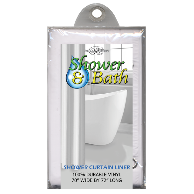 Royal Crest Shower Curtain Liner - White-748209010009-LR-230223-1-LR eShop