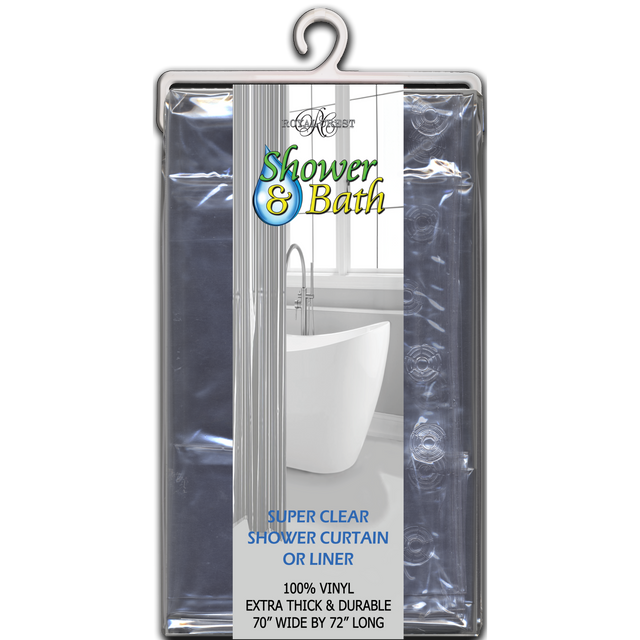 Royal Crest Shower Curtain Liner. 5 Gauge - Clear-748209096041-LR-320008-1-LR eShop