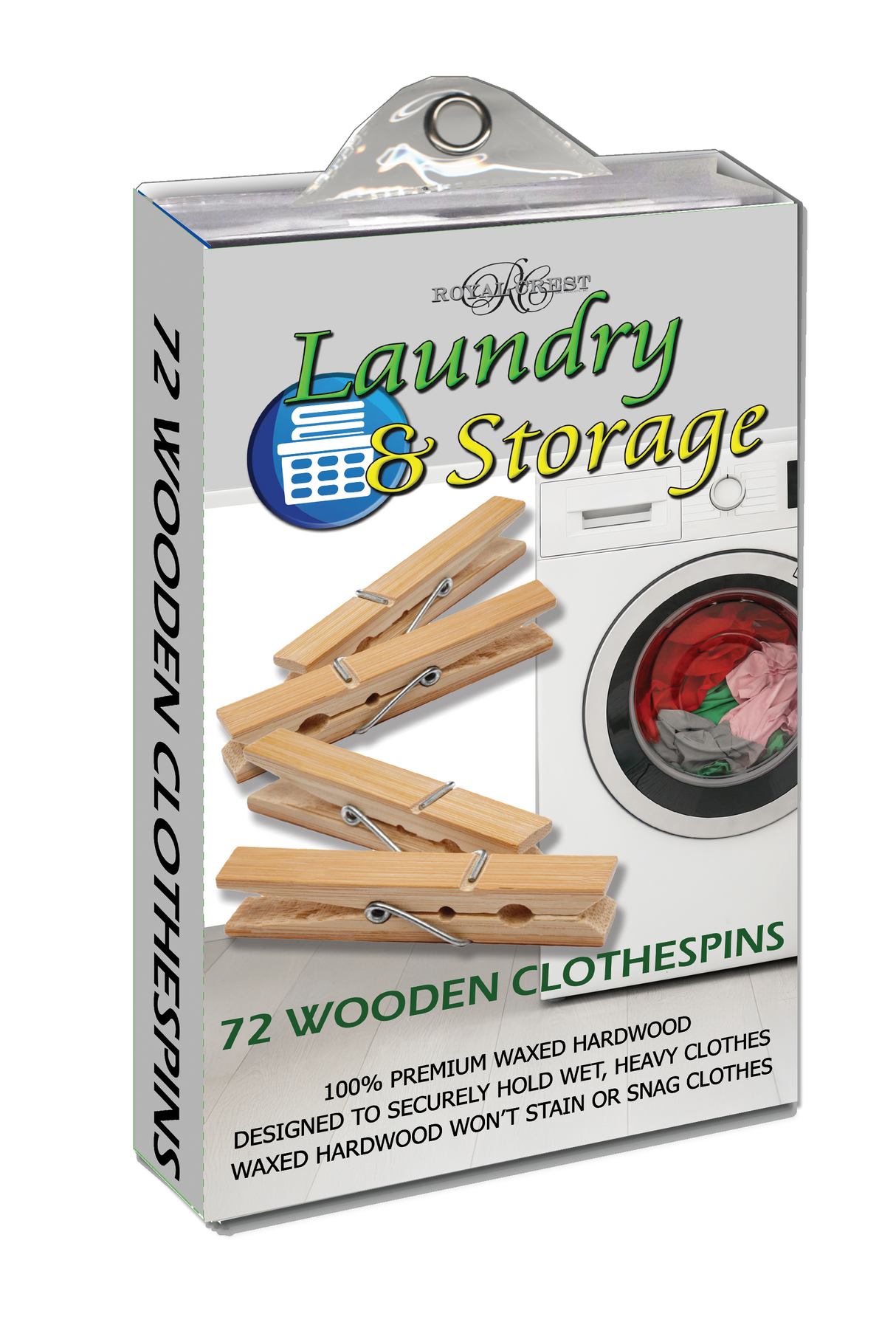 Royal Crest Wood Clothespins, 72 count-748209008389-LR-352472-1-LR eShop