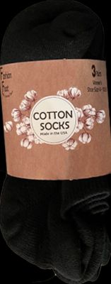 Russell Fashion Foot Women's Cotton Low Cut Tab Sock - Black, 3 pairs-032742863186-LR-353681-1-LR eShop