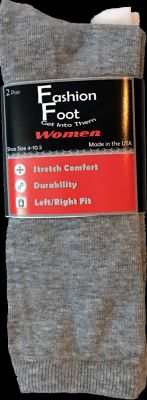 Russell Fashion Foot Women's Crew Liner Sock, 2 pairs-032742861427-LR-353671-1-LR eShop