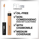 Maybelline New York Fit Me! Liquid Concealer, Ivory,  0.23 fl oz