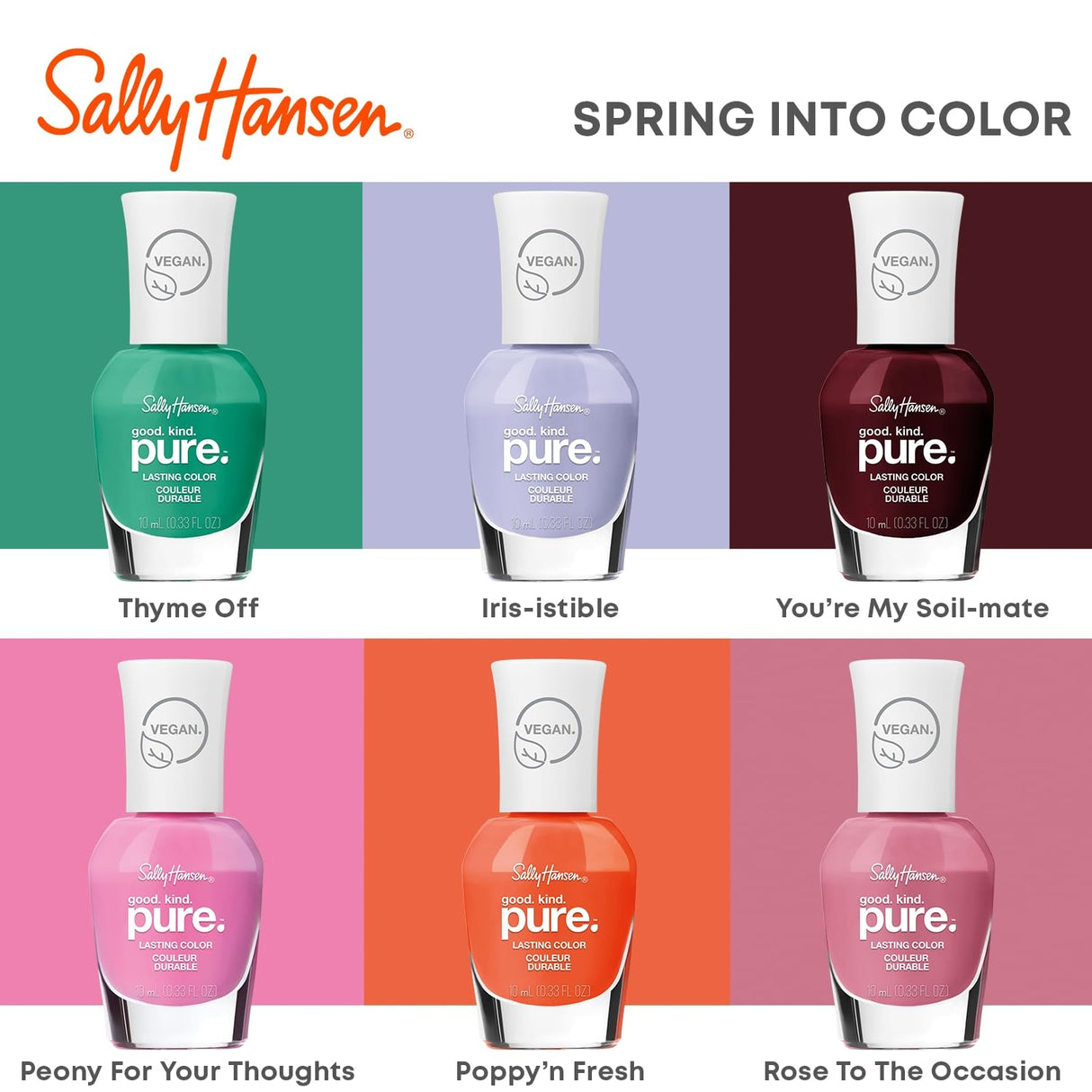 Sally Hansen good. kind. pure Nail Polish, Spring Into Color Collection - Rose To The Occasion-3616305141804-LR-351768-5-LR eShop