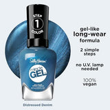 Sally Hansen Miracle Gel™, Distressed Denim, Long Lasting, Gel-Like Formula, No UV Lamp Needed, Blue Nail Polish-3616306164147-LR-356414-4-LR eShop