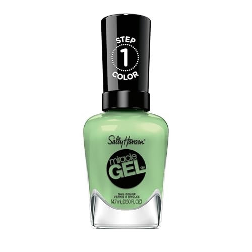 Sally Hansen Miracle Gel, MoMint, Long Lasting, Gel-Like Formula, No UV Lamp Needed, Green Nail Polish-3616306164154-LR-356415-1-LR eShop