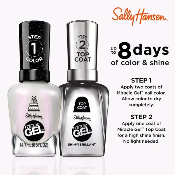 Sally Hansen Miracle Gel Nail Polish, One Gel of a Party Collection - Twinkle Whites-3616305141163-LR-351790-7-LR eShop