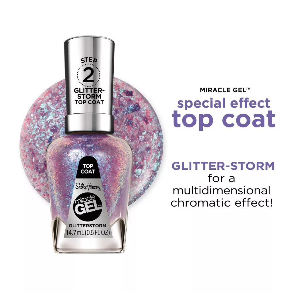 Sally Hansen Miracle Gel Nail Polish, Special Effects Top Coat - 112 Glitterstorm-3616307240499-LR-358418-4-LR eShop