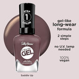 Sally Hansen Miracle Gel, Saddle up, Long Lasting, Gel-Like Formula, No UV Lamp Needed, Brown Nail Polish-3616306164116-LR-356411-4-LR eShop