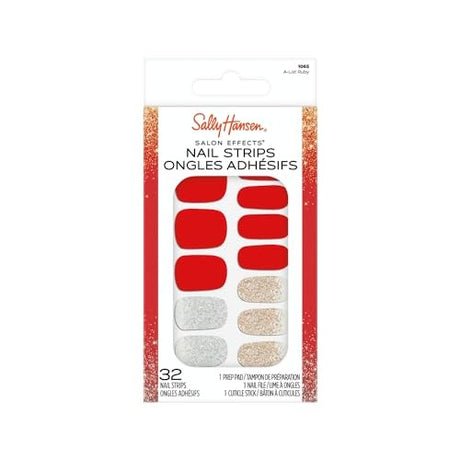 Sally Hansen Salon Effects Nail Strips Nail Polish -A-List Ruby, 32 count-3616305712776-LR-356217-1-LR eShop