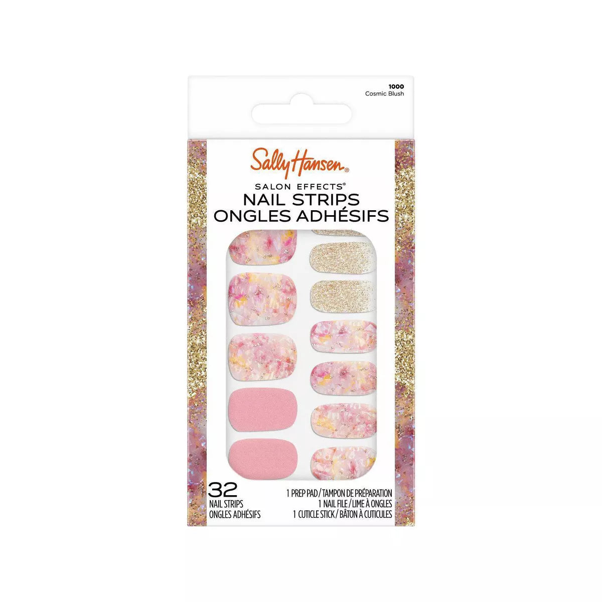 Sally Hansen Salon Effects Nail Strips Nail Polish - Cosmic Blush, 32 count-3616305712578-LR-356205-1-LR eShop