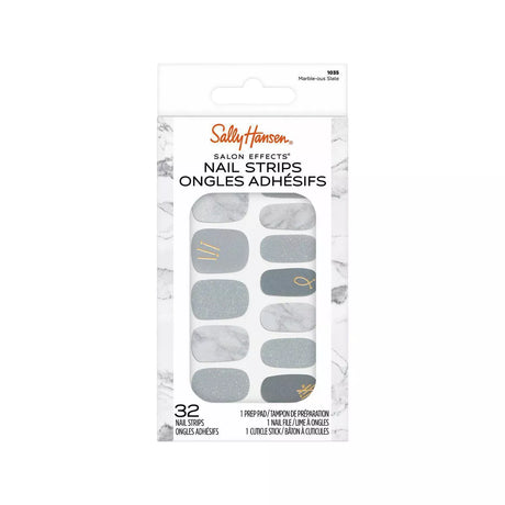 Sally Hansen Salon Effects Nail Strips Nail Polish - Marble-ous Slate, 32 count-3616305712622-LR-356212-1-LR eShop
