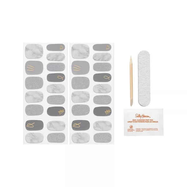 Sally Hansen Salon Effects Nail Strips Nail Polish - Marble-ous Slate, 32 count-3616305712622-LR-356212-2-LR eShop