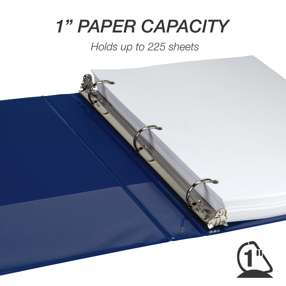 samsill Durable View Binder - Assorted Colors, 1"-050362264381-LR-348692-4-LR eShop