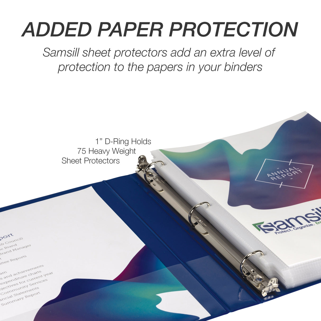 samsill Durable View Binder - Assorted Colors, 1"-050362264381-LR-348692-8-LR eShop