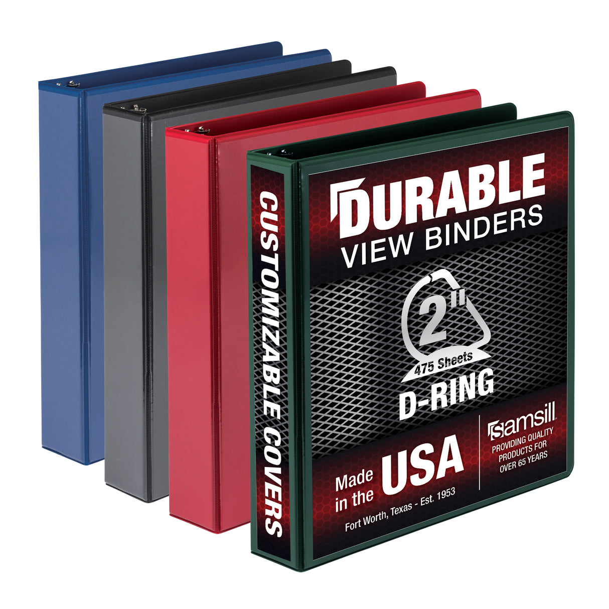 samsill Durable View Binder - Assorted Colors, 2"-050362164681-LR-348696-1-LR eShop
