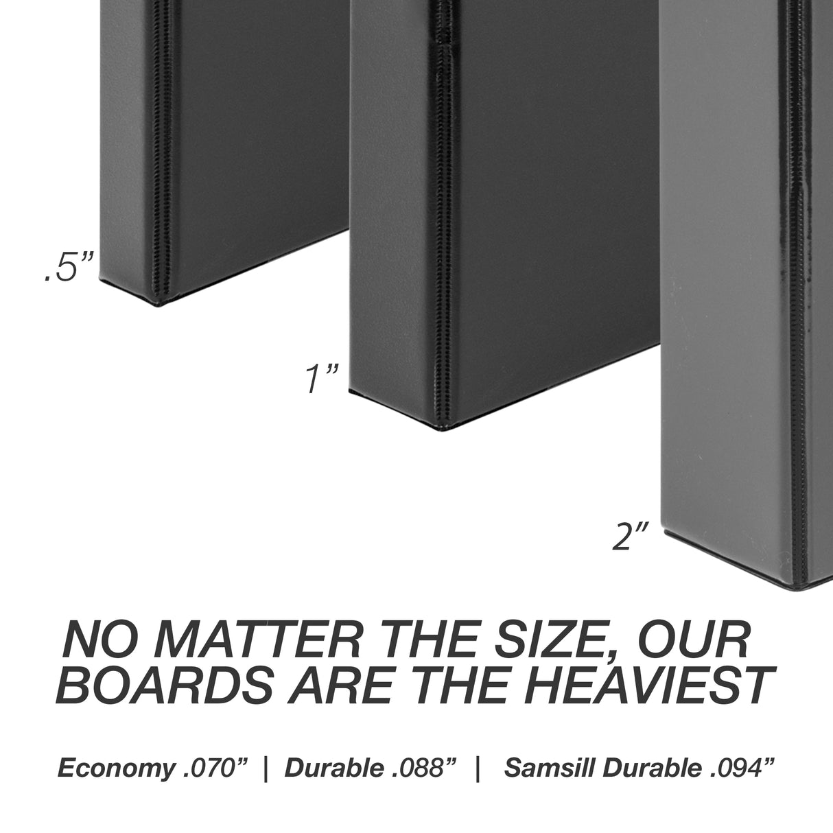 samsill Durable View Binder - Assorted Colors, 2"-050362164681-LR-348696-8-LR eShop