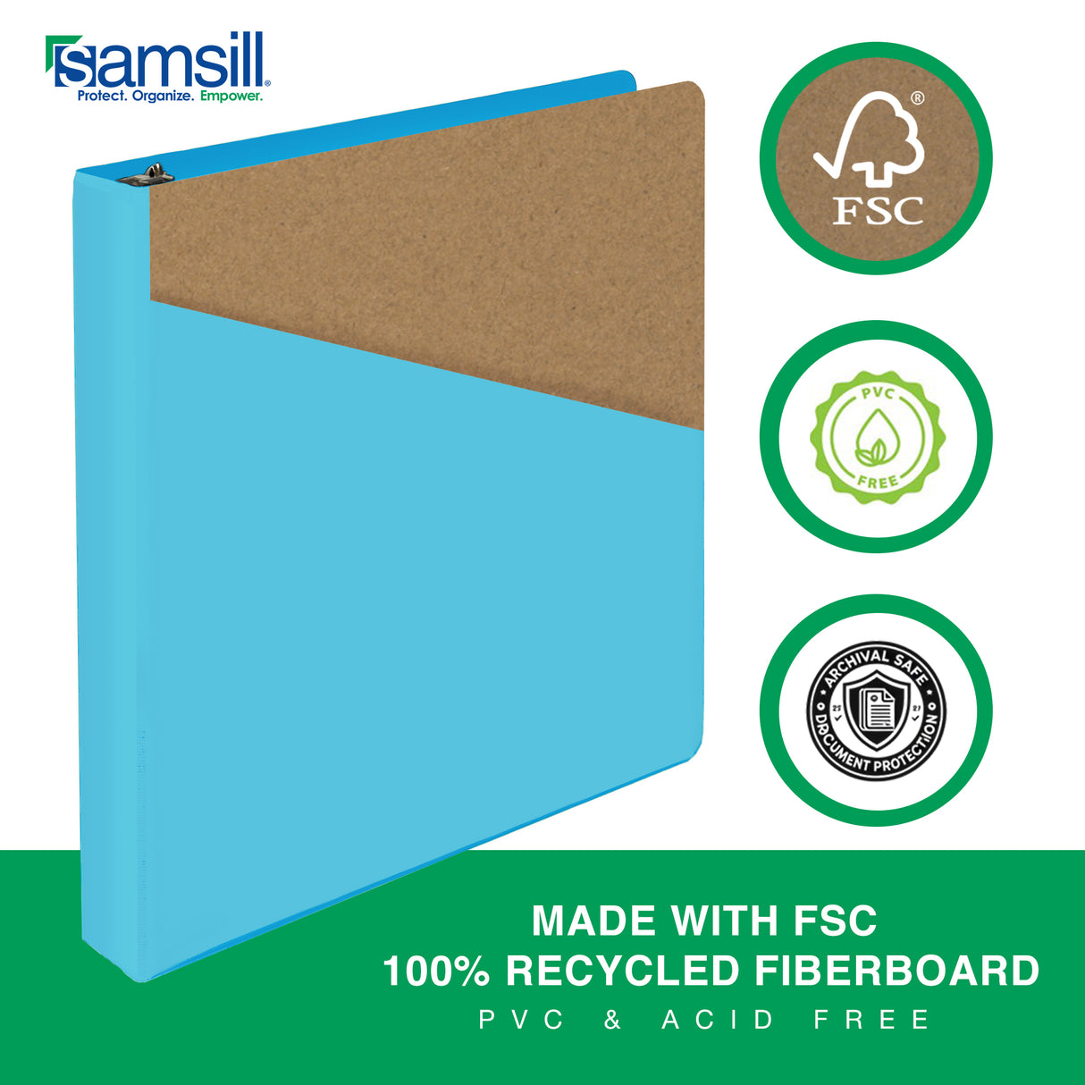 samsill Durable View Binder - Assorted Fashion Colors, 1"-050362364395-LR-348693-4-LR eShop