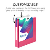 samsill Durable View Binder - Assorted Fashion Colors, 1.5"-050362364593-LR-348695-4-LR eShop