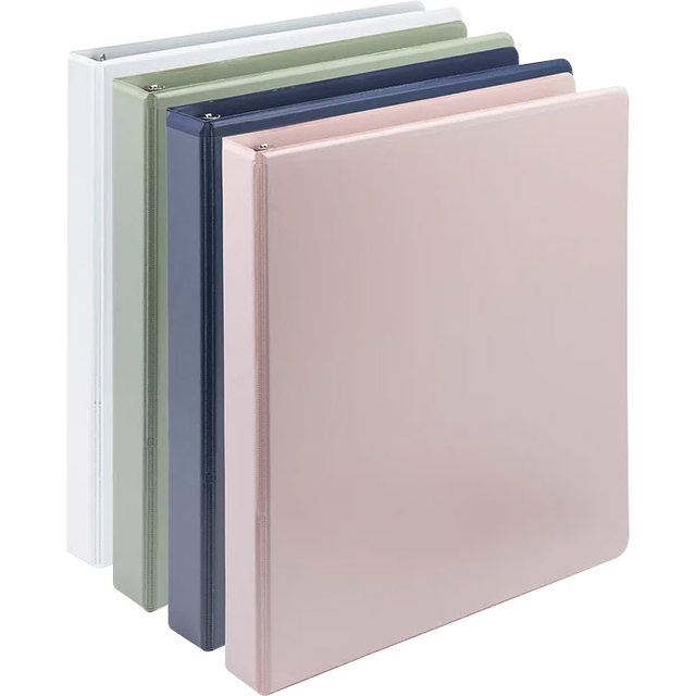 samsill Plant Based Durable Round Ring View Binder - Assorted Boho Colors, 1"-050362188397-LR-362618-1-LR eShop