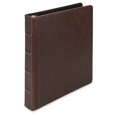 samsill Vintage Leather Binder - Brown, 1"-050362153364-LR-360870-1-LR eShop