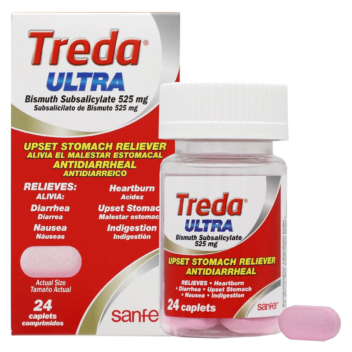 Sanfer Treda Ultra Stomach Relief Tablets, 24 Count-850036904939-LR-355677-5-LR eShop