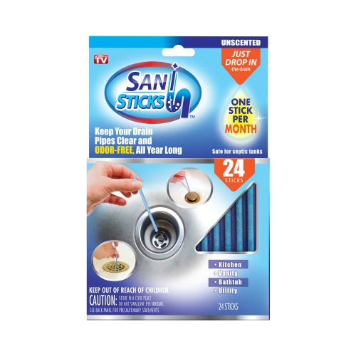 Sani Sticks Lemon Fresh Drain Cleaner and Deodorizer, 24 CT-600606406710-LR-300305-1-LR eShop