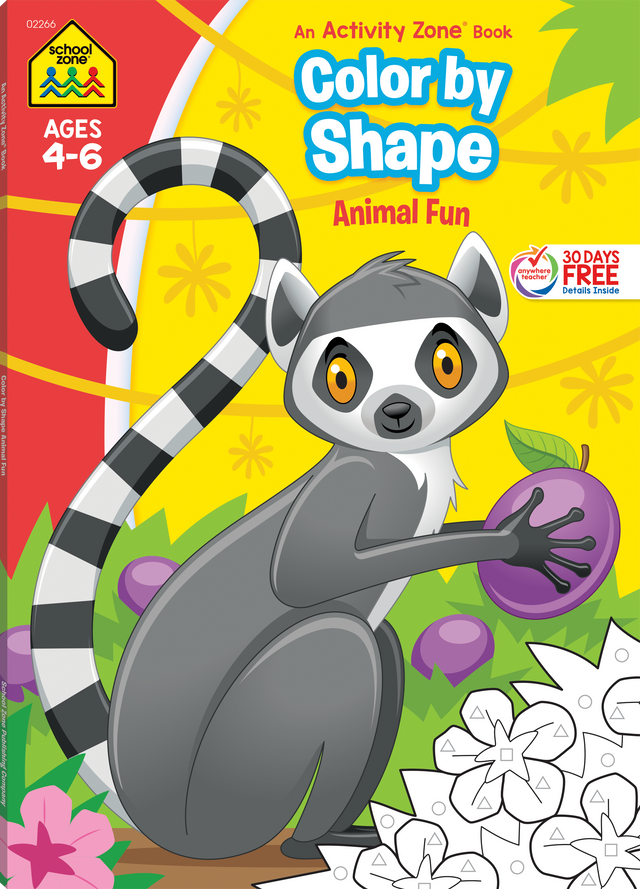 School Zone Color By Shape Animal Fun Workbook-076645022660-LR-353855-1-LR eShop