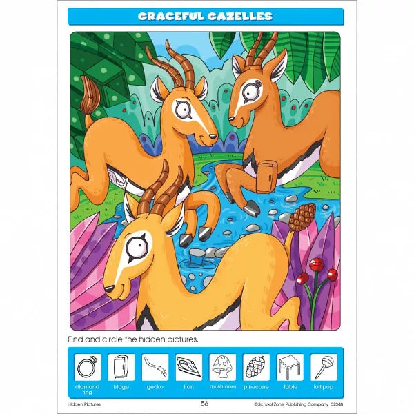 School Zone Hidden Pictures Activity Workbook for Ages 5 and up-076645023483-LR-165127-4-LR eShop