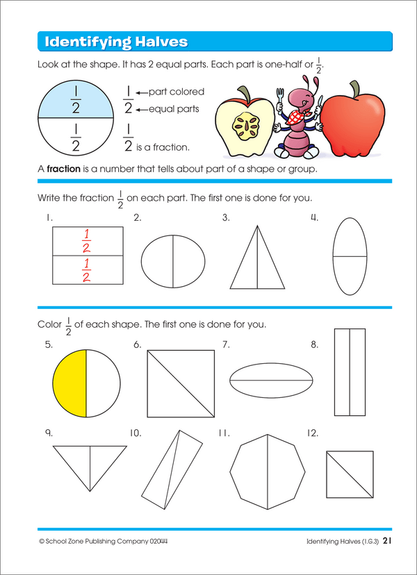 School Zone Time, Money & Fractions Grades 1-2 Workbook-076645020444-LR-140694-4-LR eShop