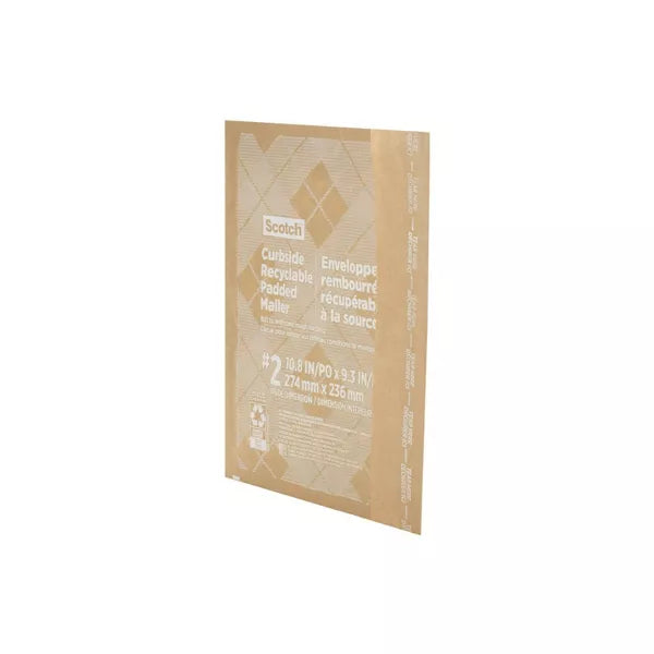 Scotch Curbside Recyclable Mailer Size 2 - Tan, 10.8" x 9.3"-068060462770-LR-349398-2-LR eShop