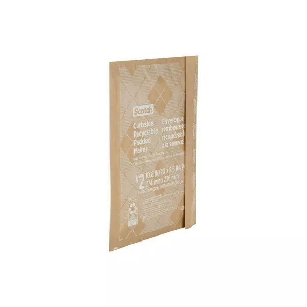 Scotch Curbside Recyclable Mailer Size 2 - Tan, 10.8" x 9.3"-068060462770-LR-349398-3-LR eShop
